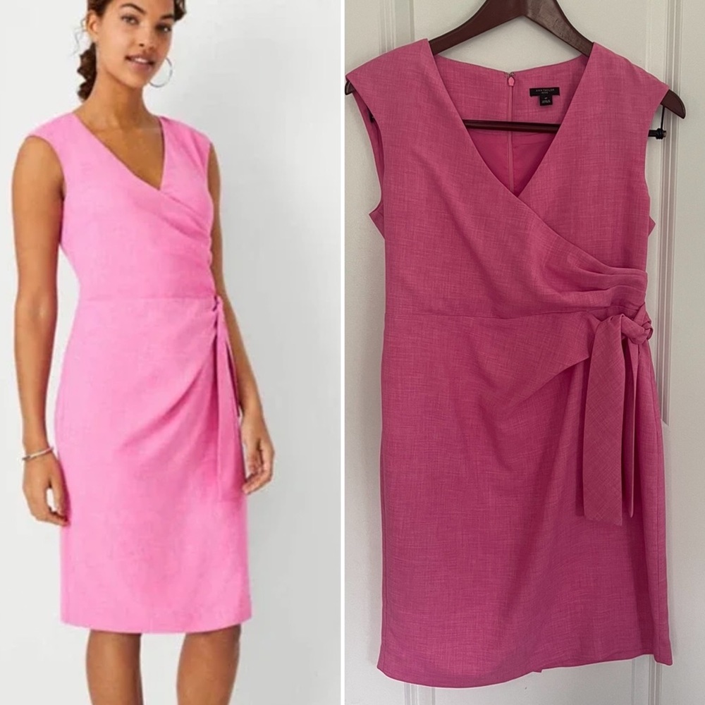 COPY - Ann Taylor Petite Suiting Tie Waist Sheath Dress